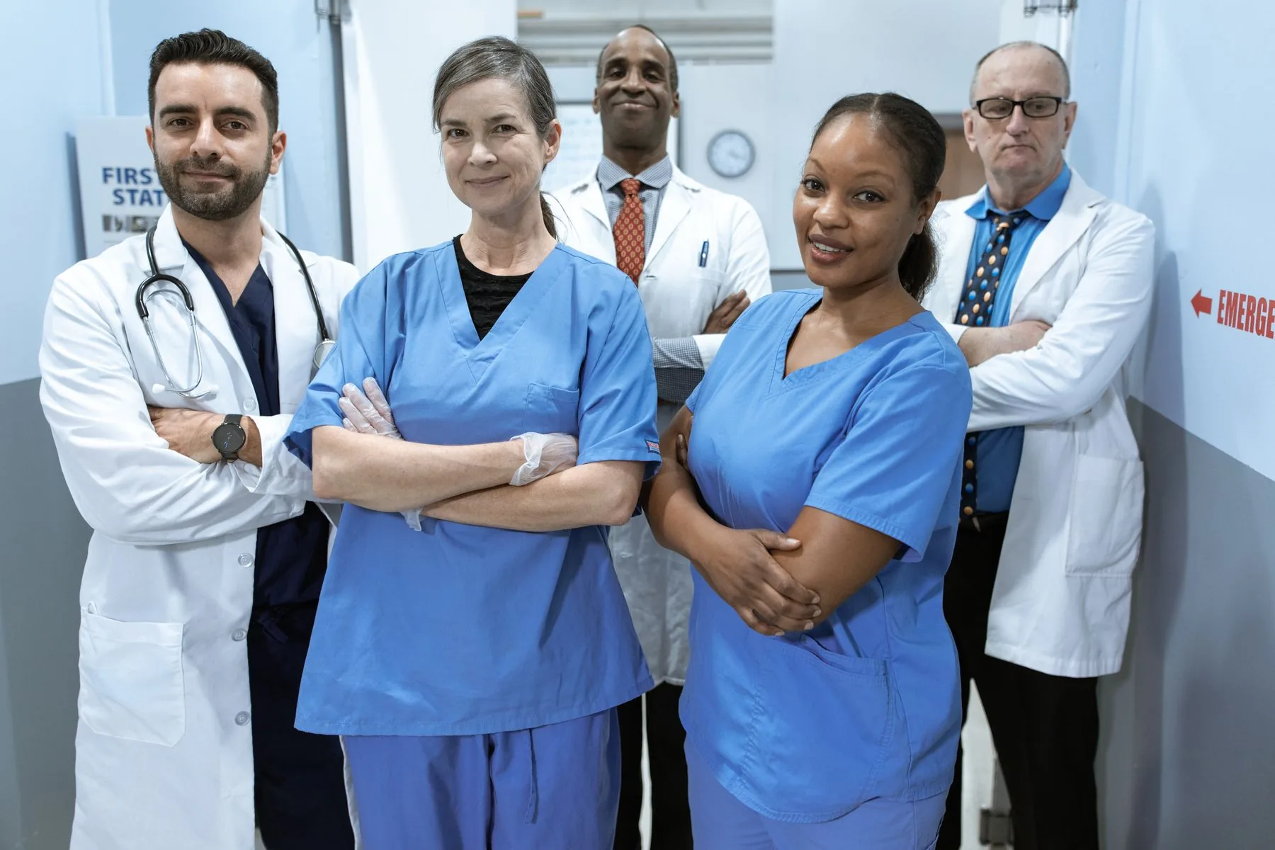 A diverse group of healthcare professionals